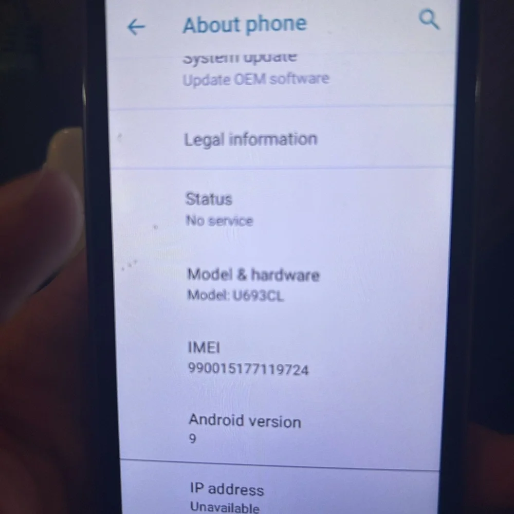 Black UMX Smartphone with Android 9 umx u693cl